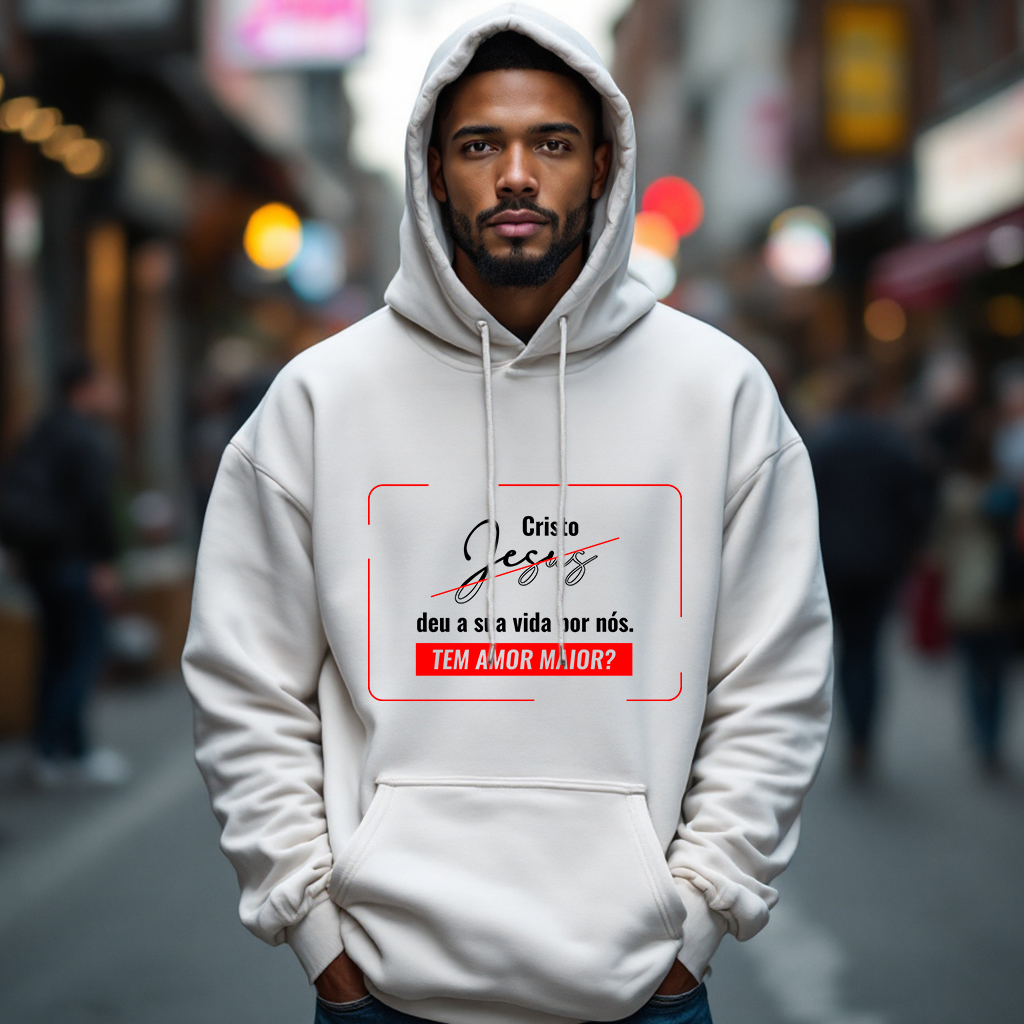 Nome do produto: Moletom Canguru Amor Maior