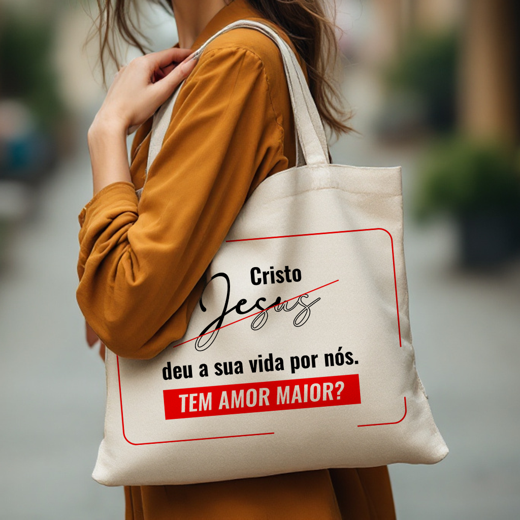 Nome do produto: Ecobag Grande Amor Maior