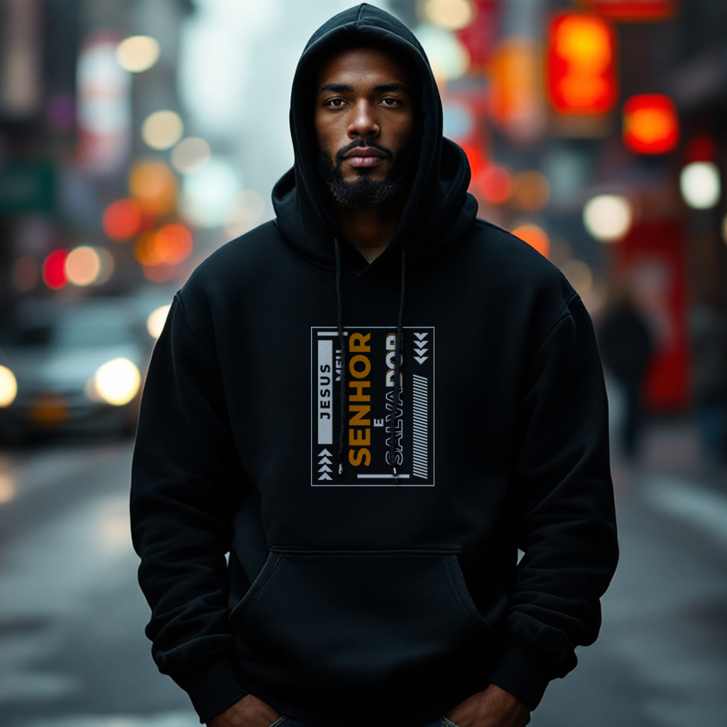 Nome do produto: Moletom Canguru Senhor Salvador