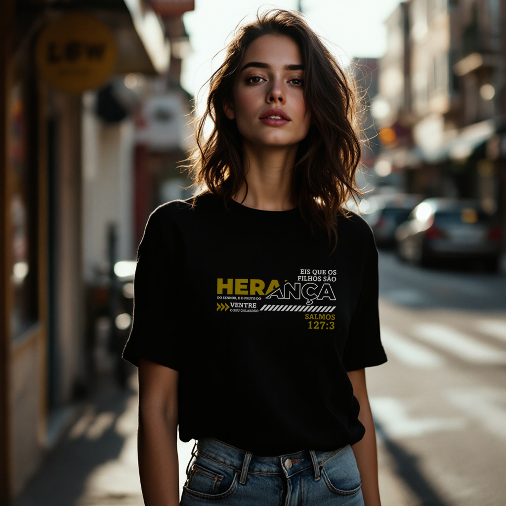 Nome do produto: Camisa Babylong Herança do Senhor - Feminina