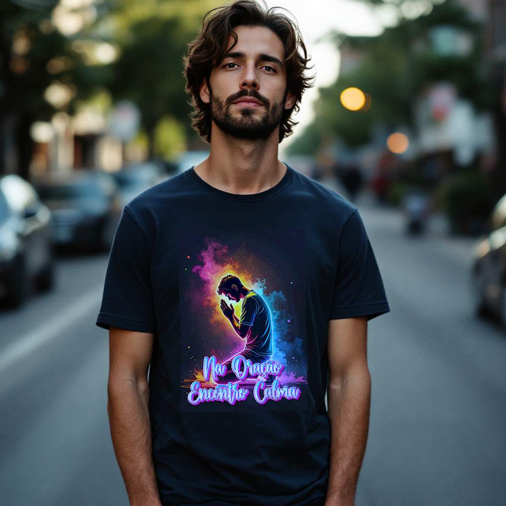 Nome do produto: Camisa Prime Na Oração Encontro Calma