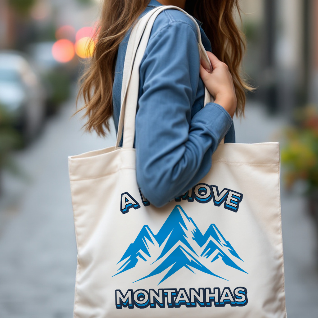 Nome do produto: Ecobag Grande A Fé Move Montanhas