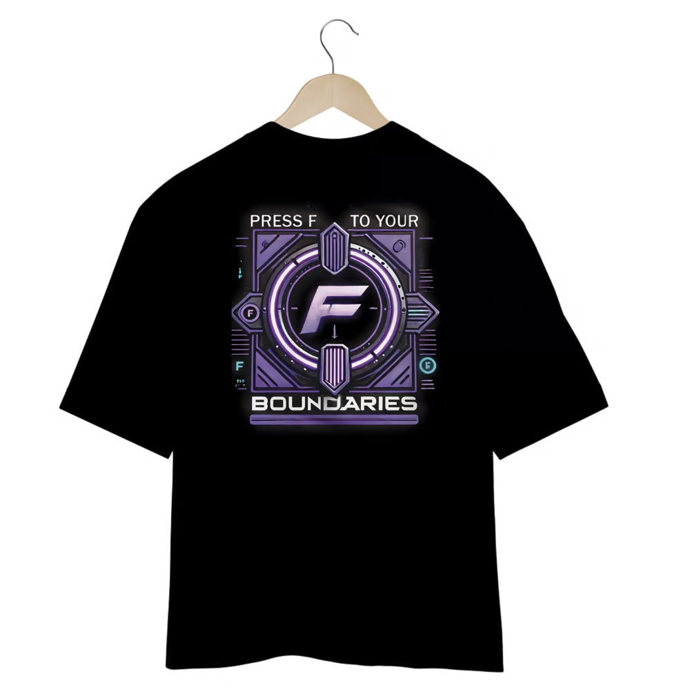 Oversized - PRESS F - Preta