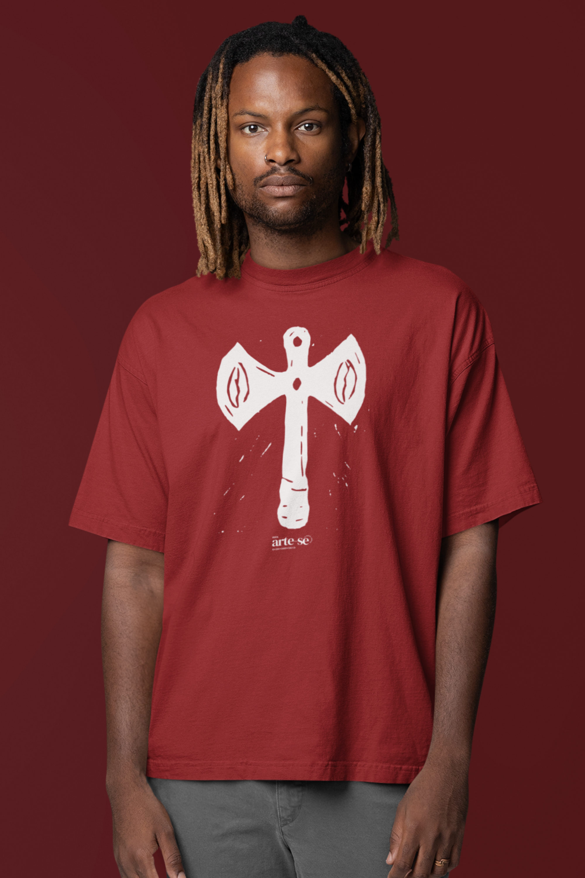 Camiseta Oversized - Oxê de Xango