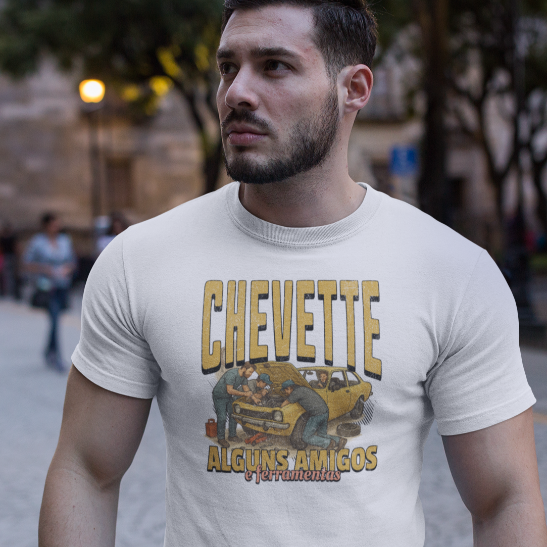 Camiseta Chevette Amigos e Ferramentas