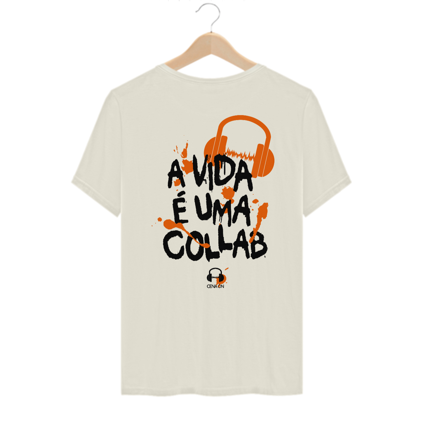 T-SHIRT ALGODÃO PIMA - A VIDA É UMA COLLAB
