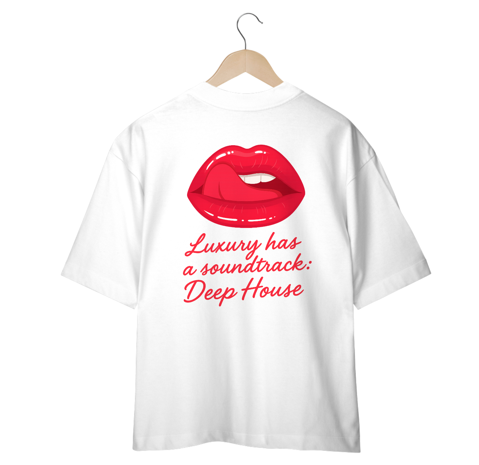 Camiseta Oversized - Luxury has a soundtrack: Deep House