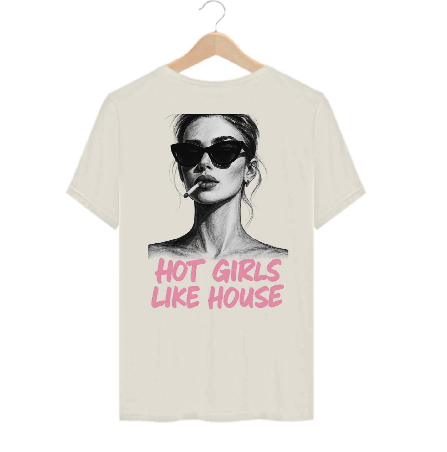 Camiseta Algodão Pima - Hot Girls Like House! 