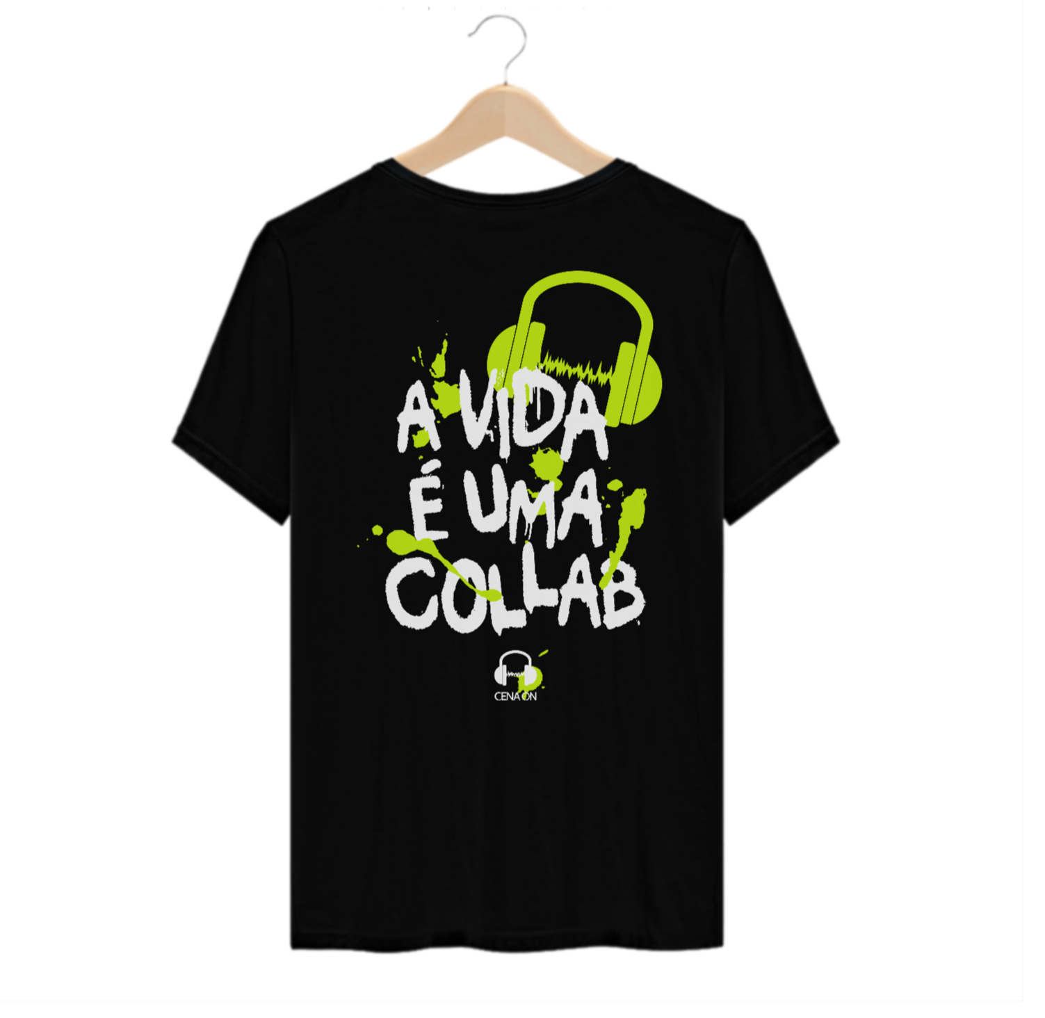 T-SHIRT ALGODÃO PIMA - A VIDA É UMA COLLAB