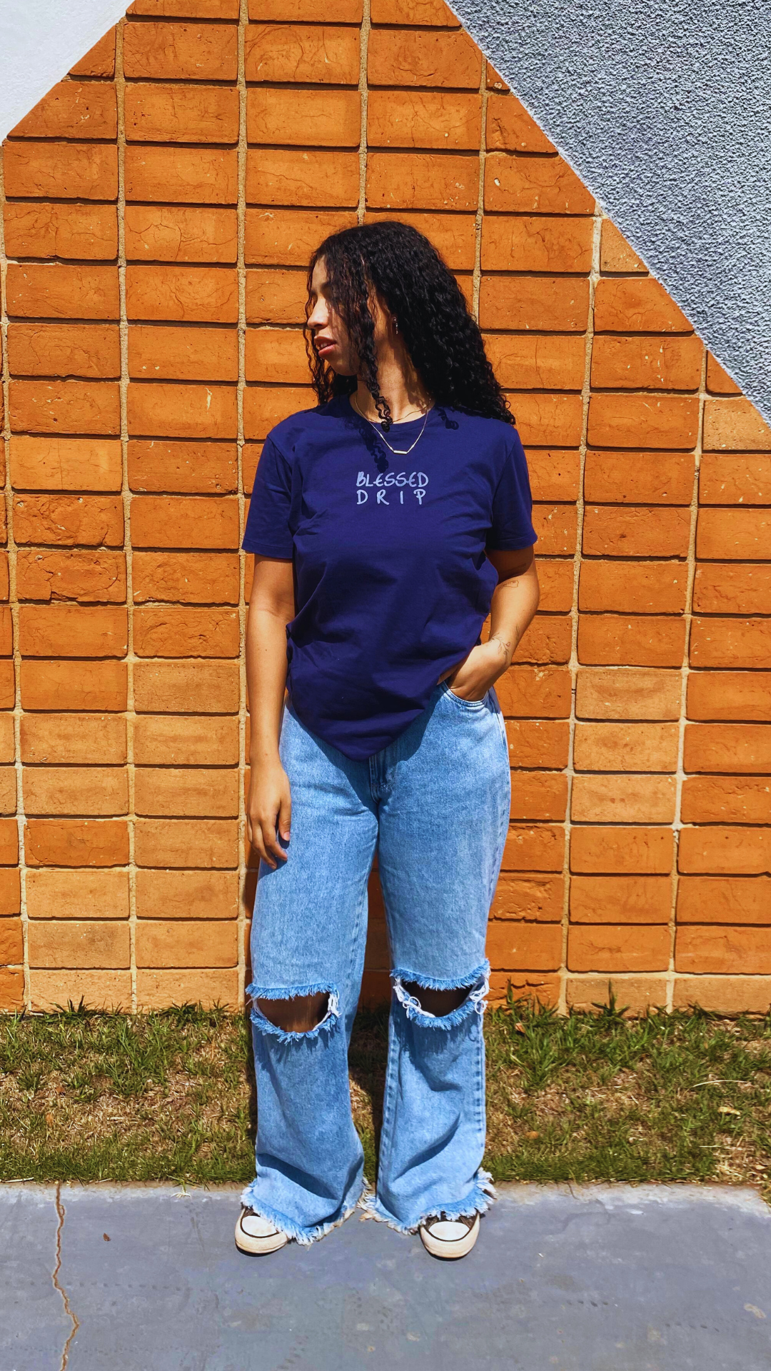 Nome do produto: Camiseta Cristã, Blessed