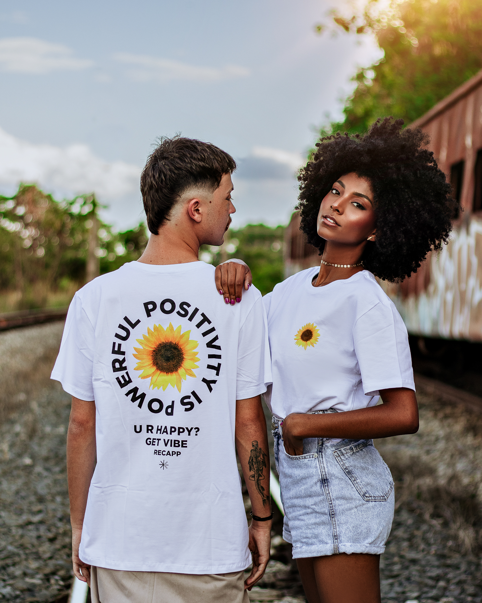 Nome do produto: Camiseta Get Vibes (escrita preta)