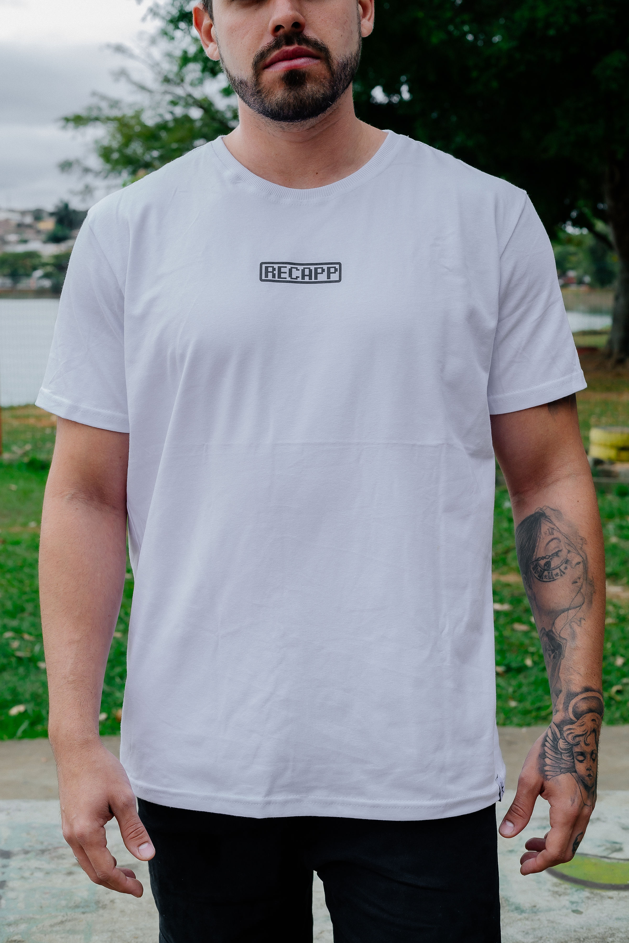 Nome do produto: Camiseta Minecraft (estampa preta)