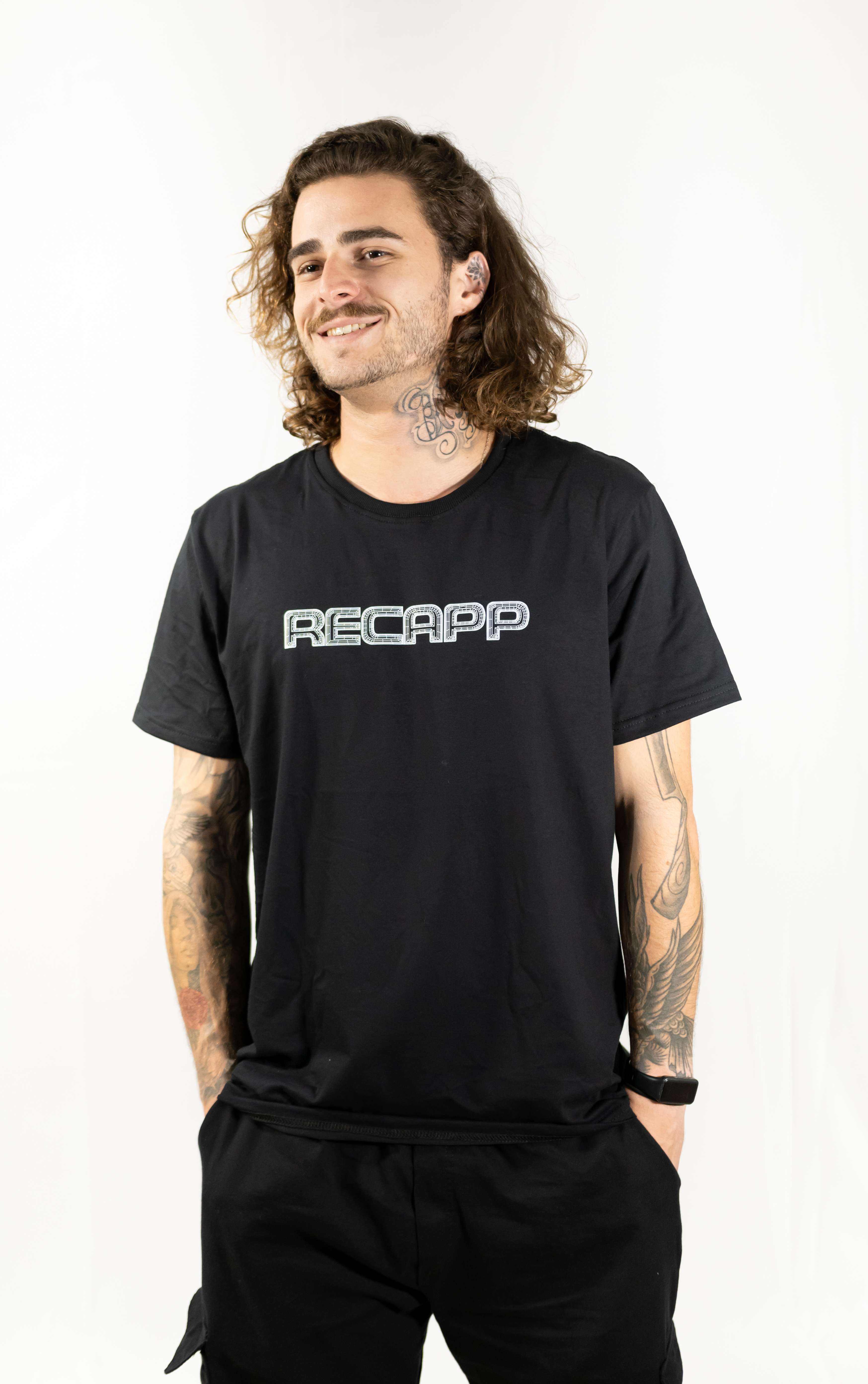 Nome do produto: Camiseta 3D (estampa branca) 