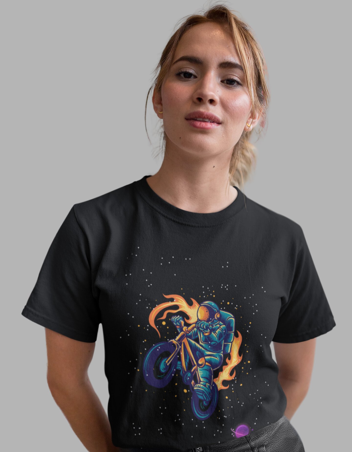 Nome do produto: Camiseta Astronauta Motoqueiro