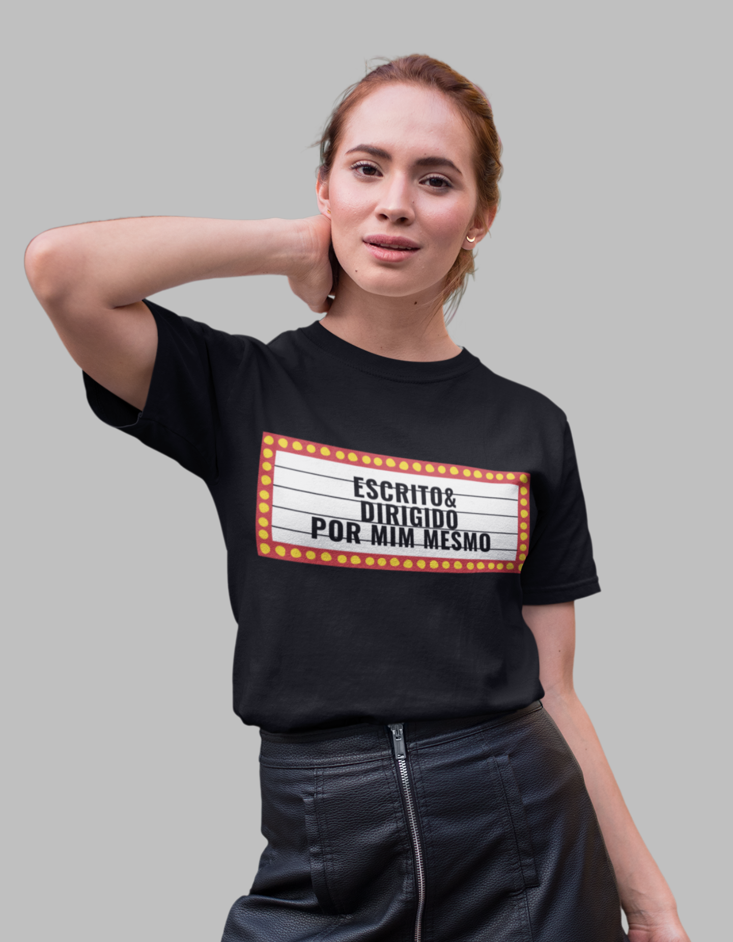 Nome do produto: Camiseta Escrito e Dirigido por Mim Mesmo