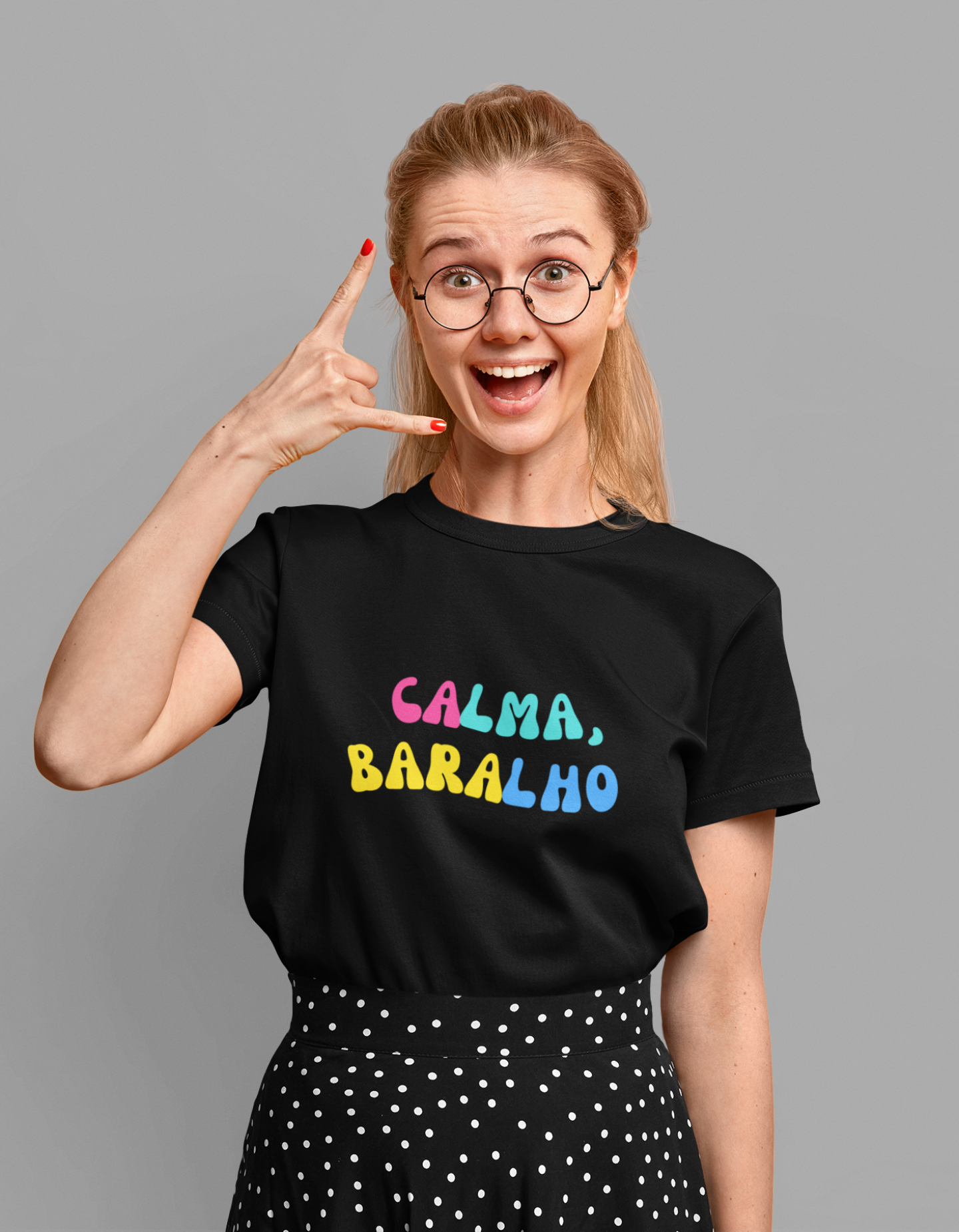 Nome do produto: Camiseta Calma Baralho