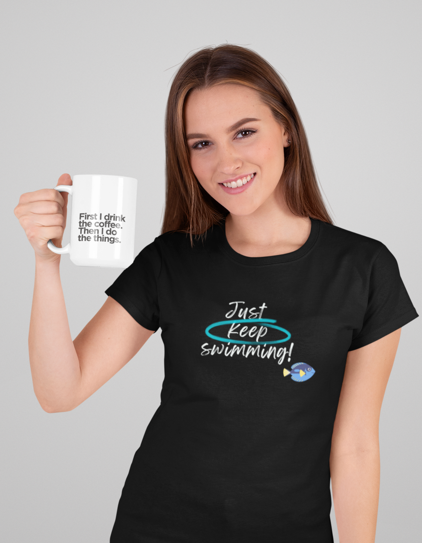 Nome do produto: Camiseta Just Keep Swimming