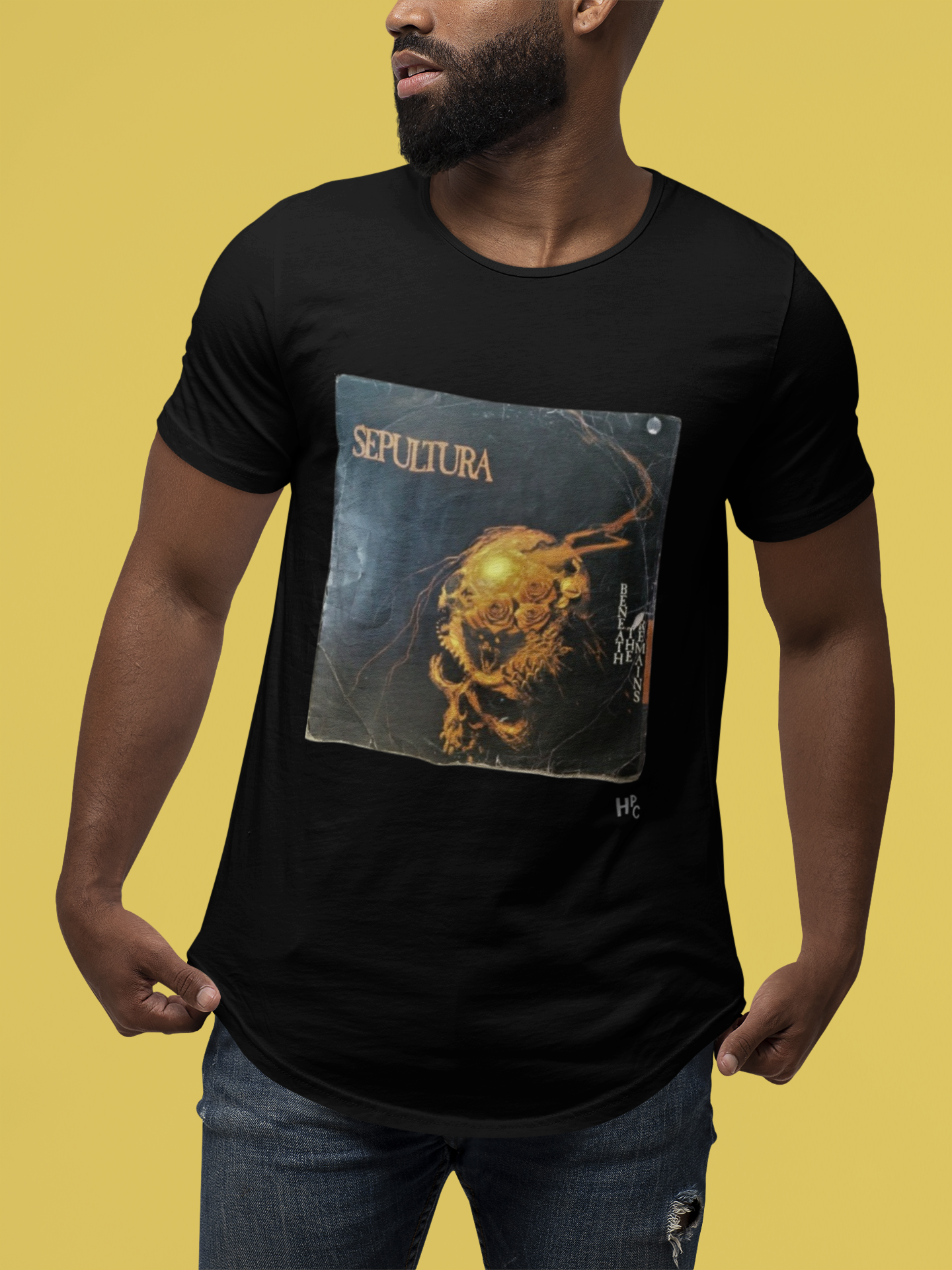 Nome do produto: CAMISETA VINIL SEPULTURA - BENEATH THE REMAINS