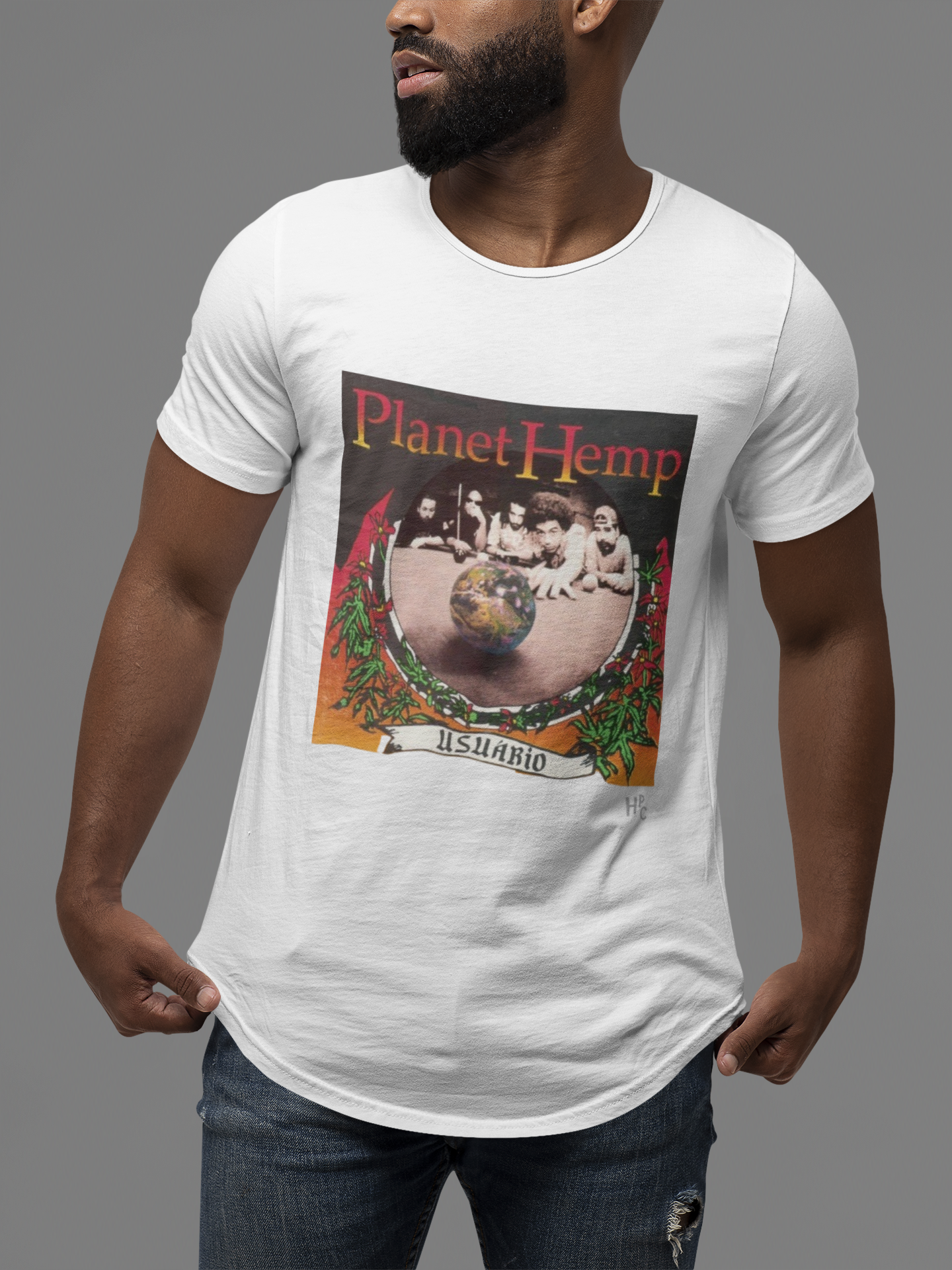Nome do produto: CAMISETA VINIL PLANET HEMP - USUÁRIO