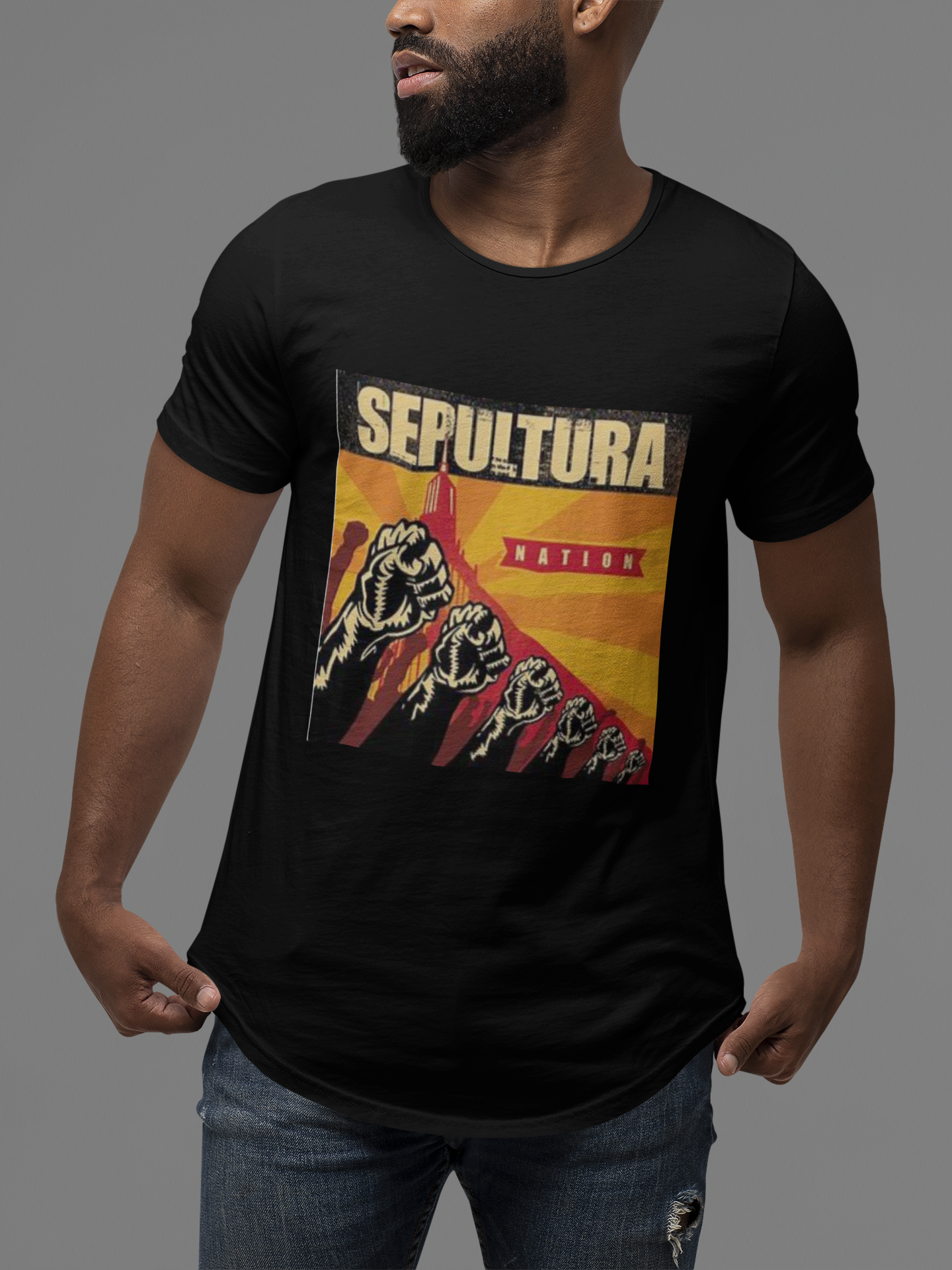 Nome do produto: CAMISETA DISCOGRAFIA SEPULTURA NATION