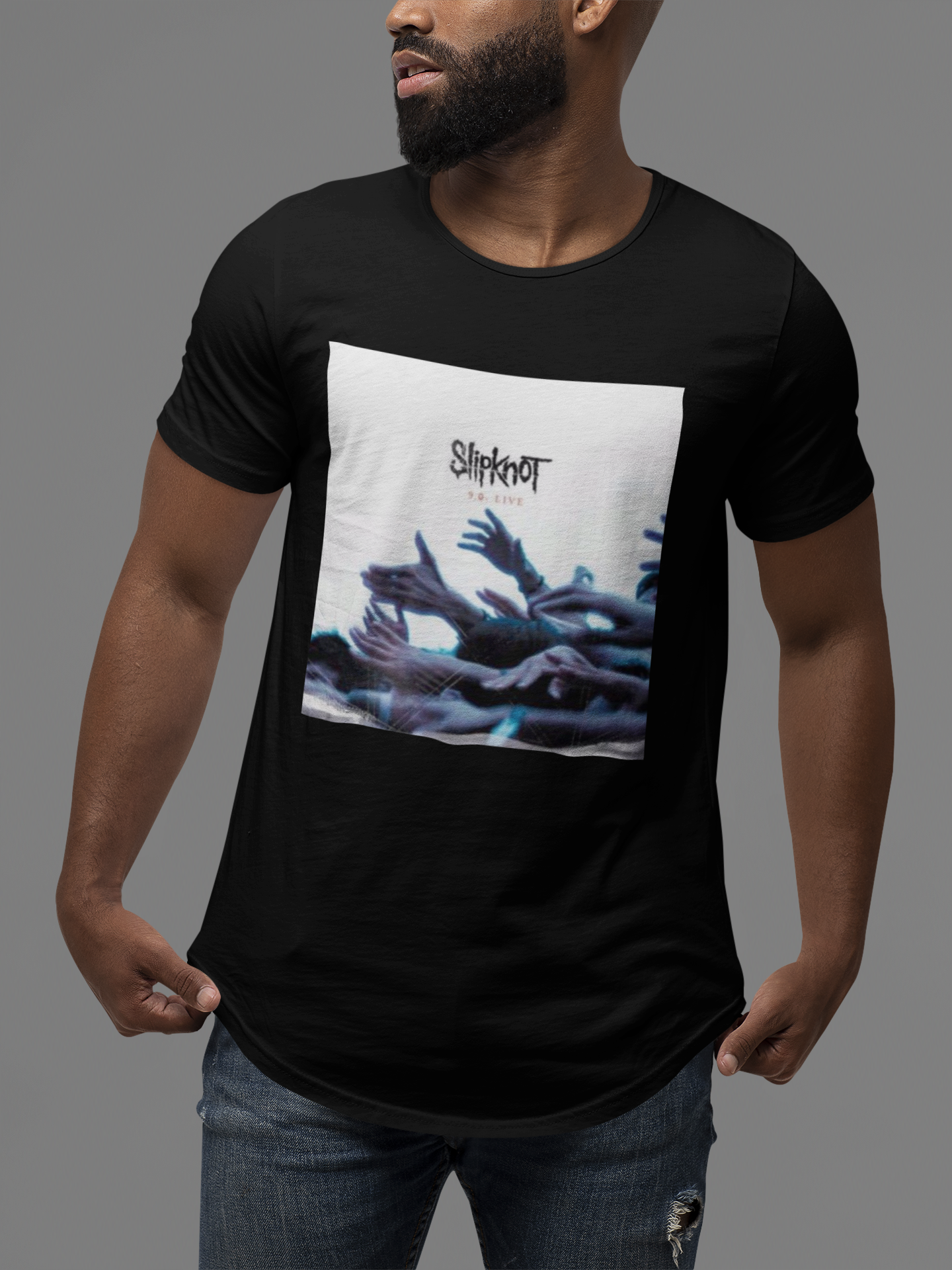 Nome do produto: CAMISETA DISCOGRAFIA SLIPKNOT 9.0 LIVE