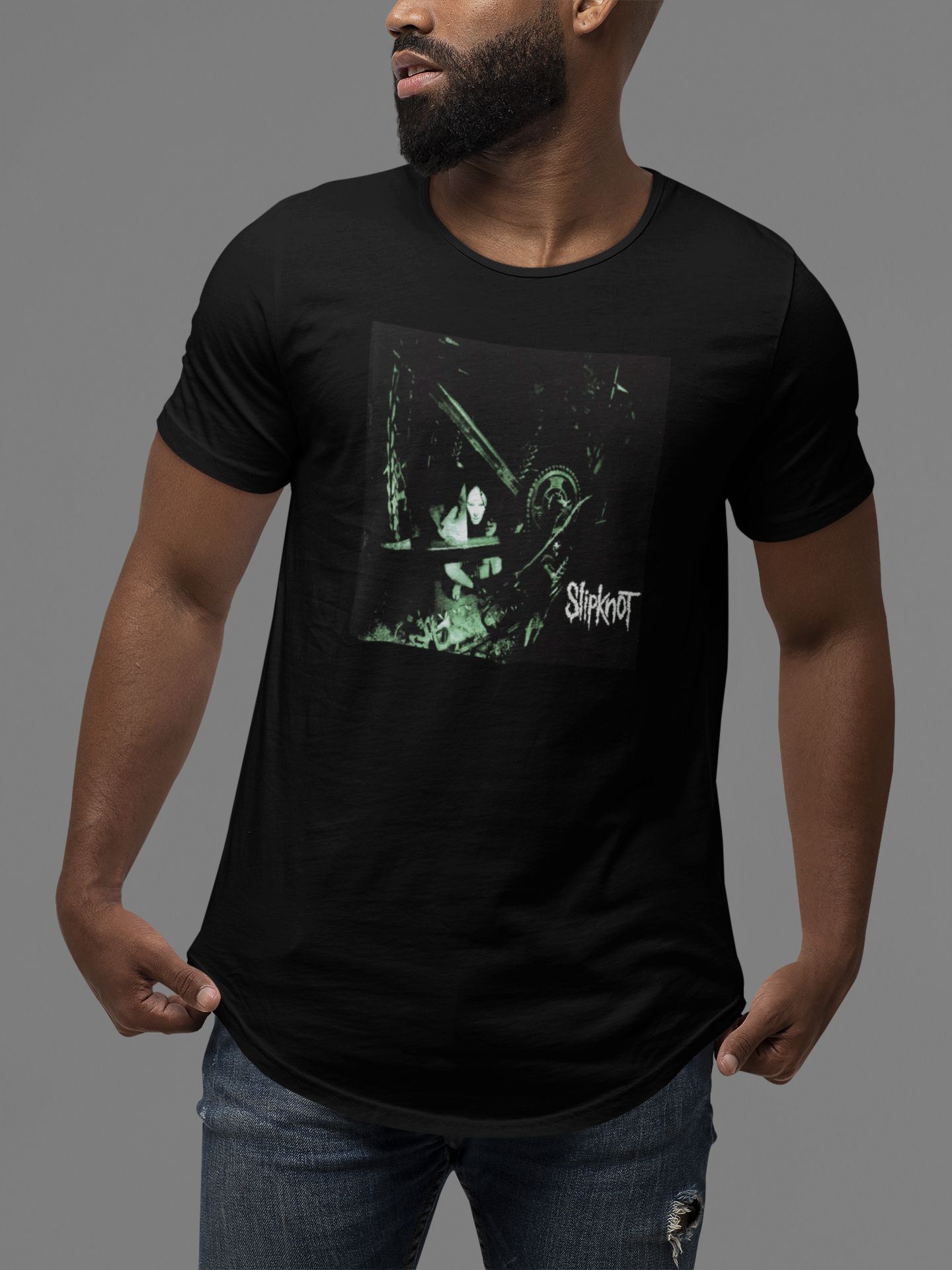 Nome do produto: CAMISETA DISCOGRAFIA SLIPKNOT MATE. FEED. KILL. REPEAT. (RARA)