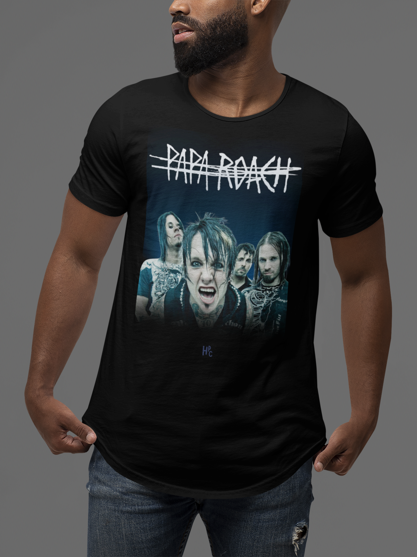 Nome do produto: CAMISETA PAPA ROACH BAND