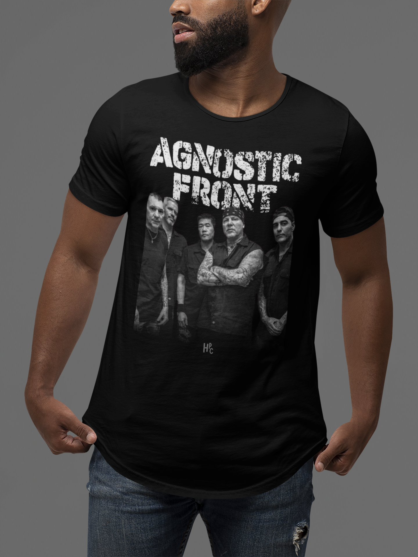 Nome do produto: CAMISETA AGNOSTIC FRONT BAND