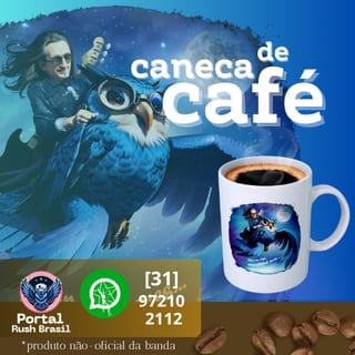 Caneca Geddy Lee - Fly by Night