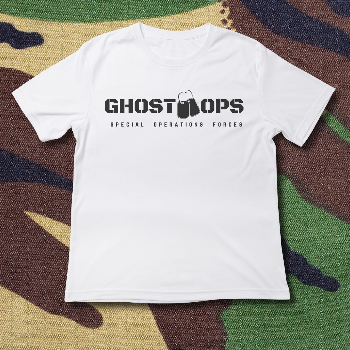 Ghos ops camisa premium (branca)