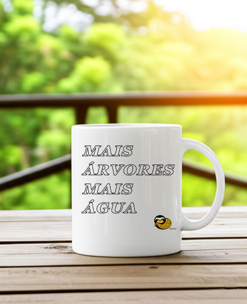Caneca - Árvores e água