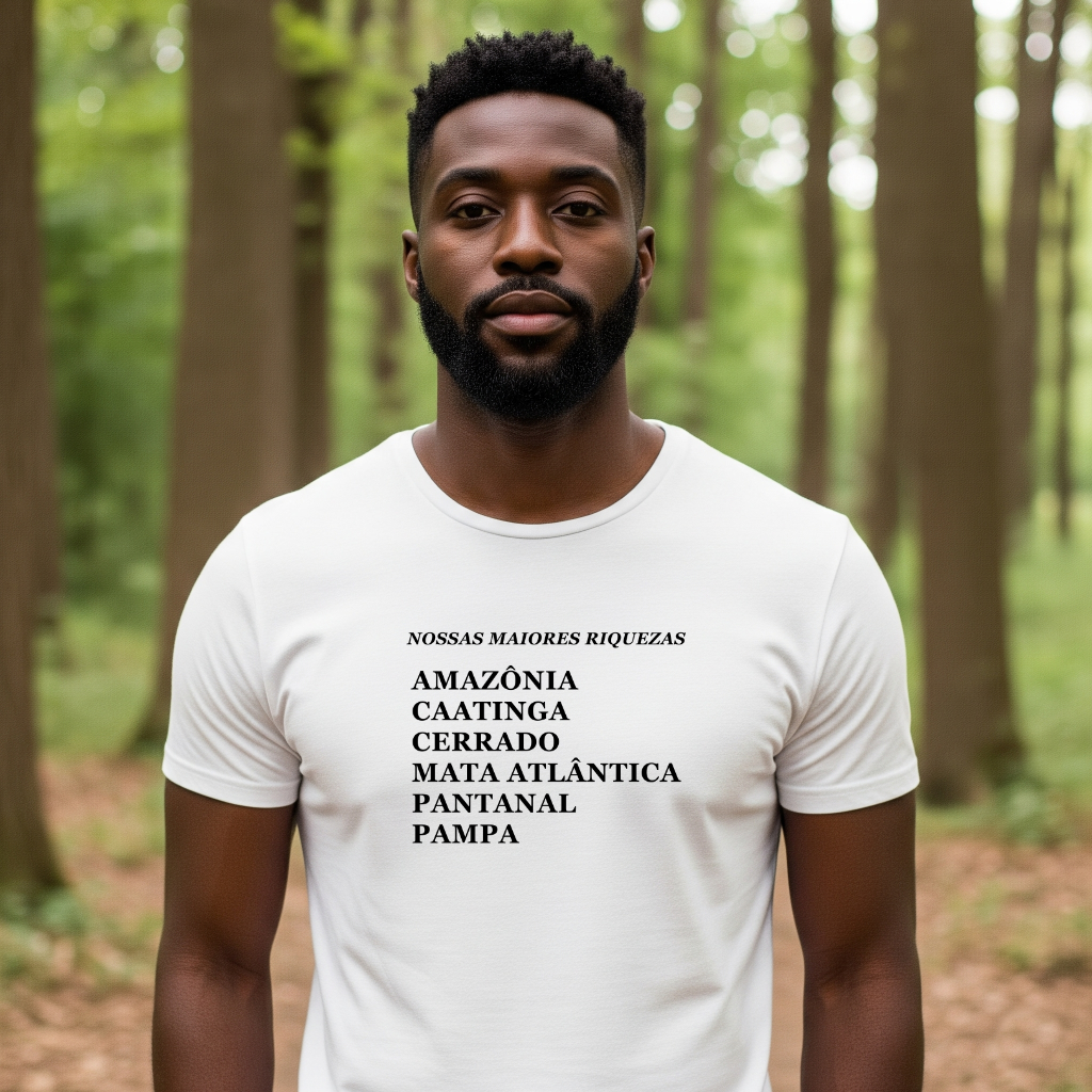 Camiseta - Nossas riquezas 