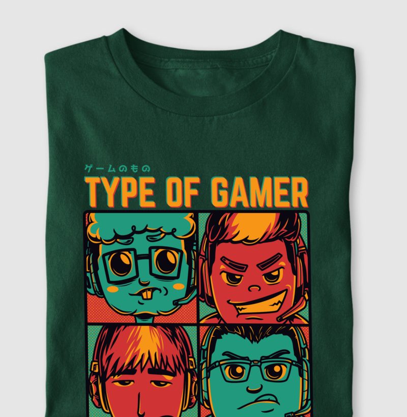 Nome do produto: Camiseta - Type of Gamer