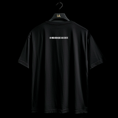 Nome do produto: Camiseta Pima - IA-inda bem que a IA existe