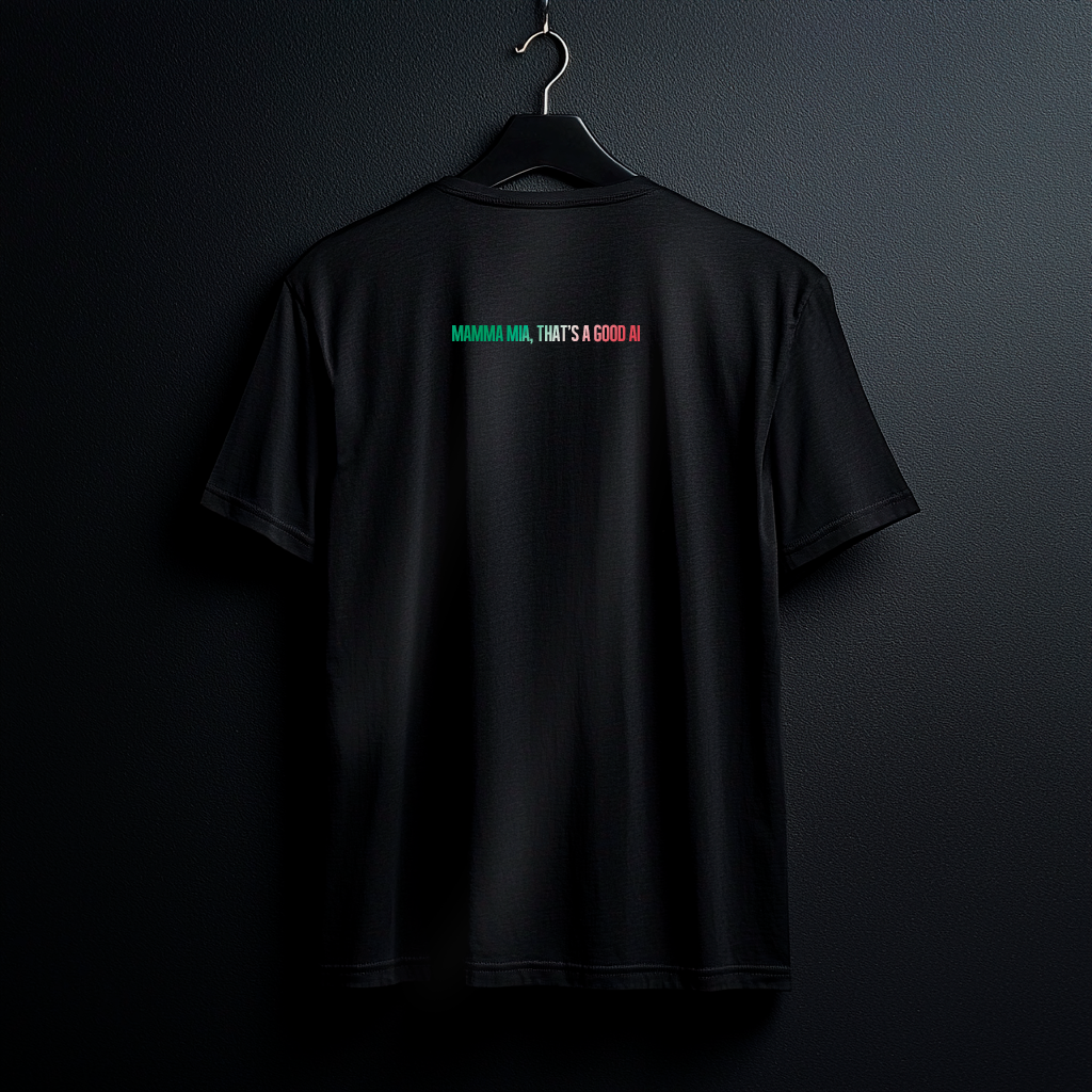 Nome do produto: Camiseta Pima - MAMMA MIA, THAT’S A GOOD AI