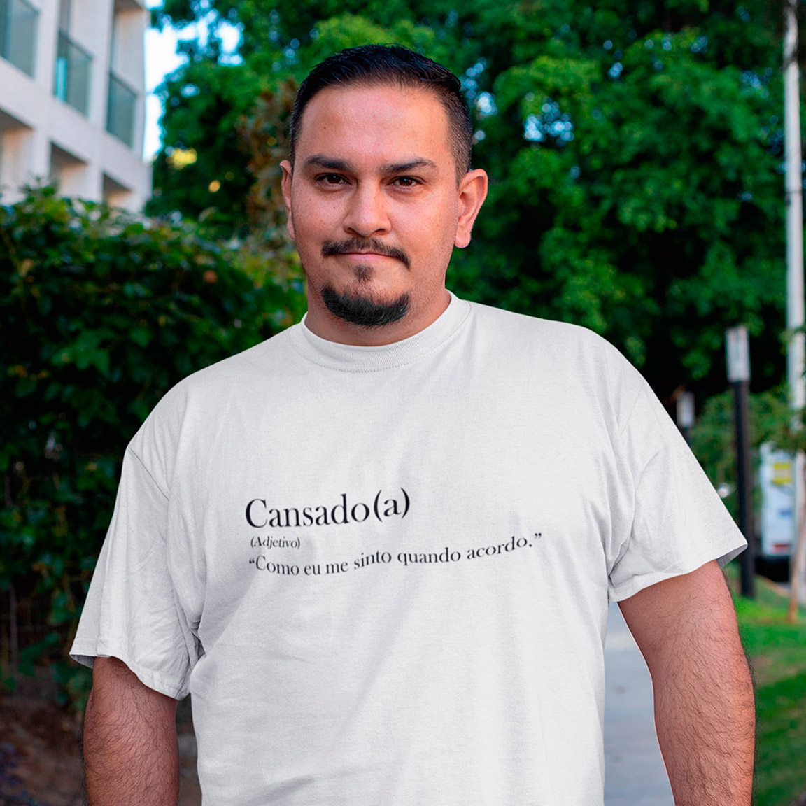 Nome do produto: T-Shirt Cansado Dicionário - White