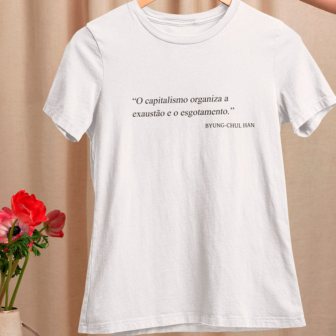 Nome do produto: Baby Look Exaustão E Esgotamento - White