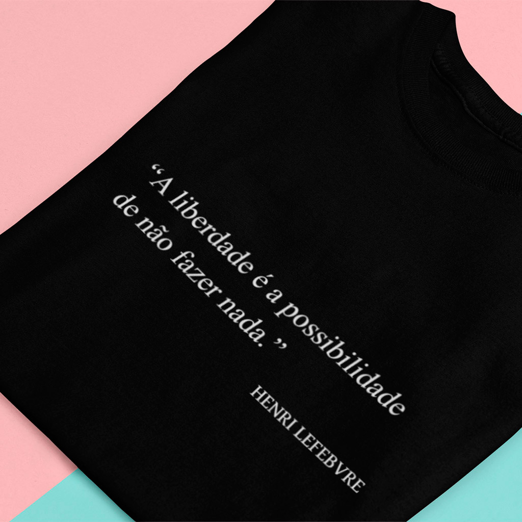 Nome do produto: T-Shirt A Liberdade - Black