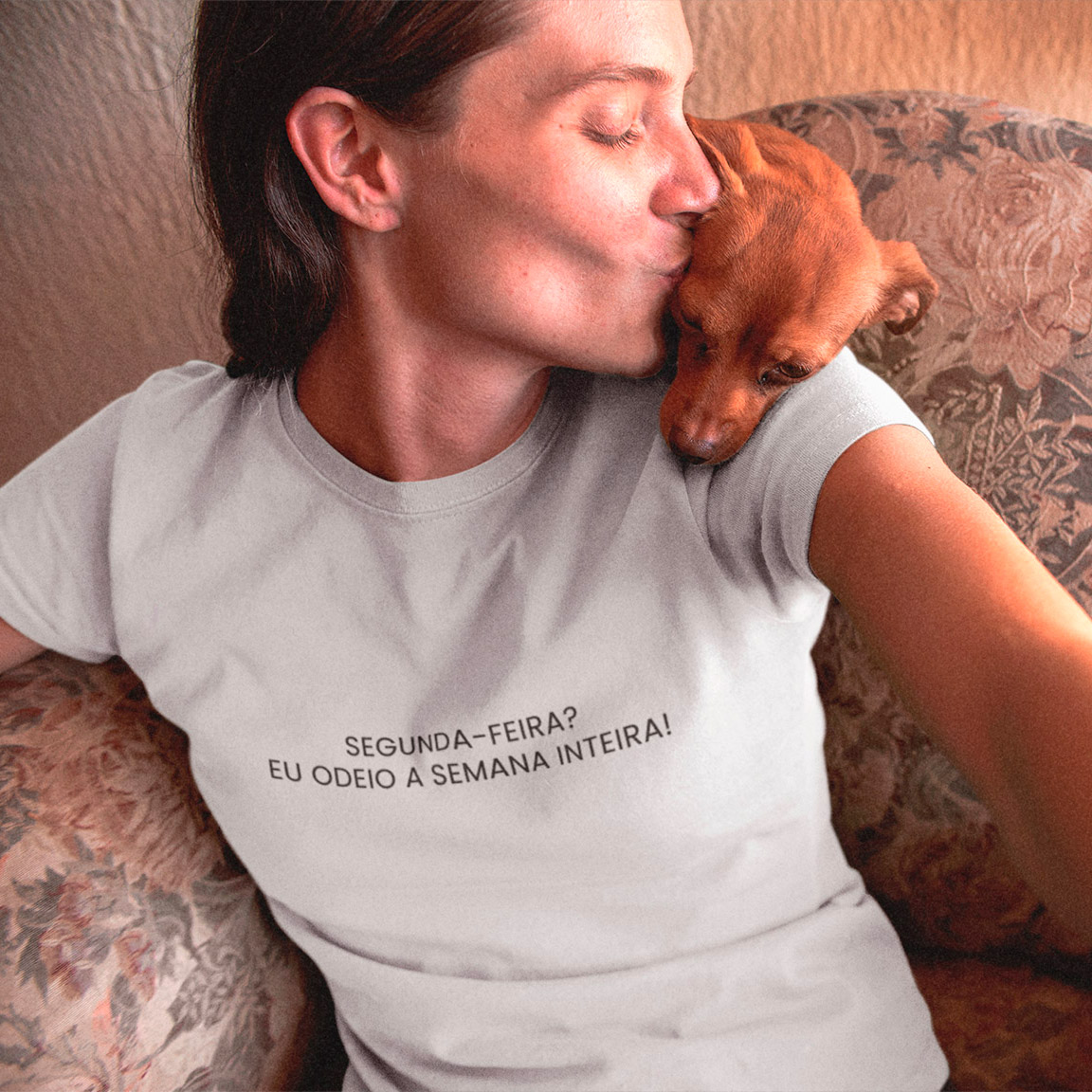 Nome do produto: Baby Look Odeio A Semana Inteira - White