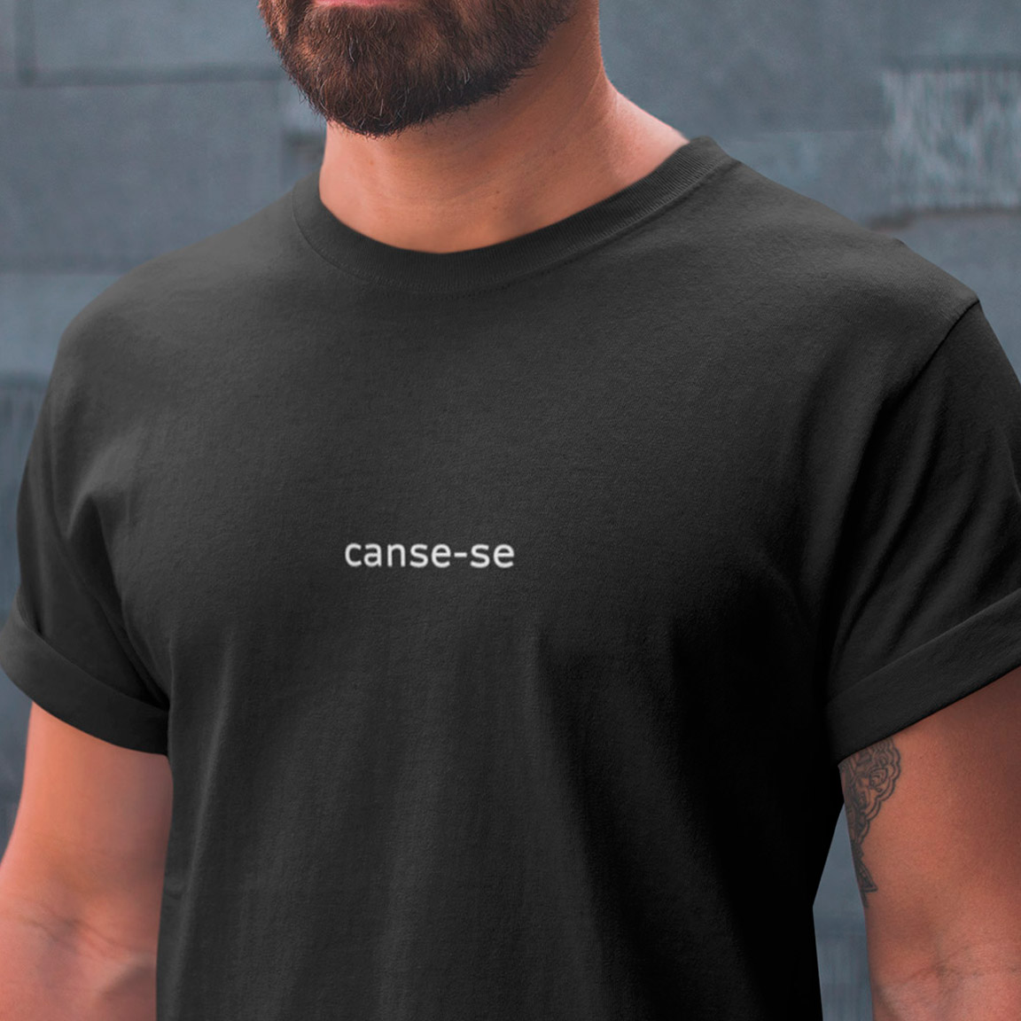 Nome do produto: T-Shirt Canse-se - Black