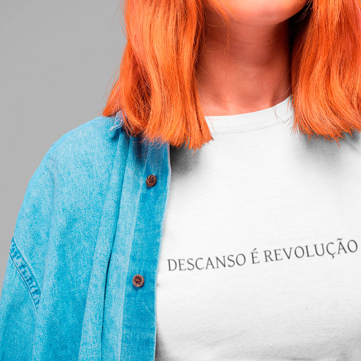 Nome do produto: Baby Look Descanso É Revolução - White