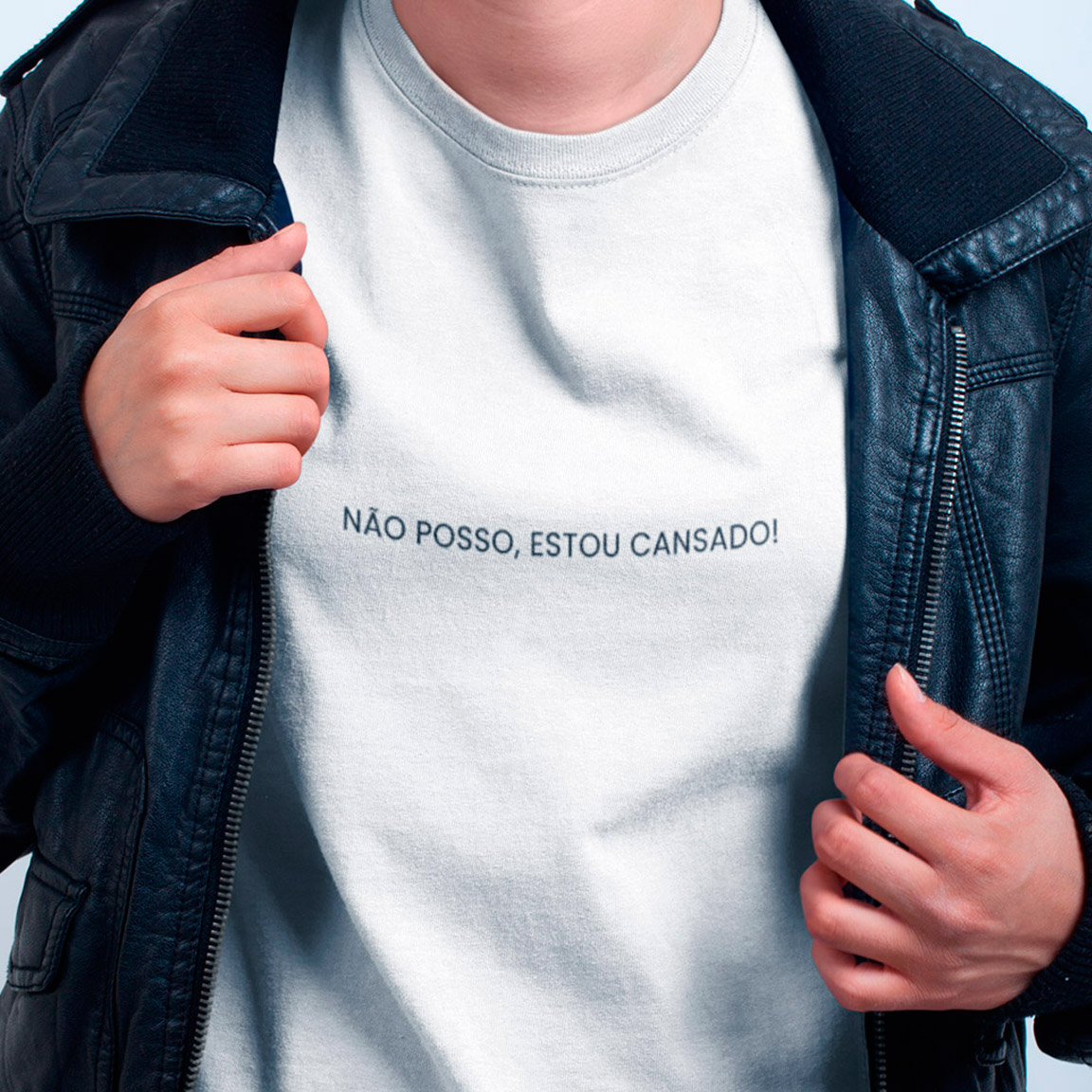 Nome do produto: T-Shirt Não Posso Estou Cansado - White