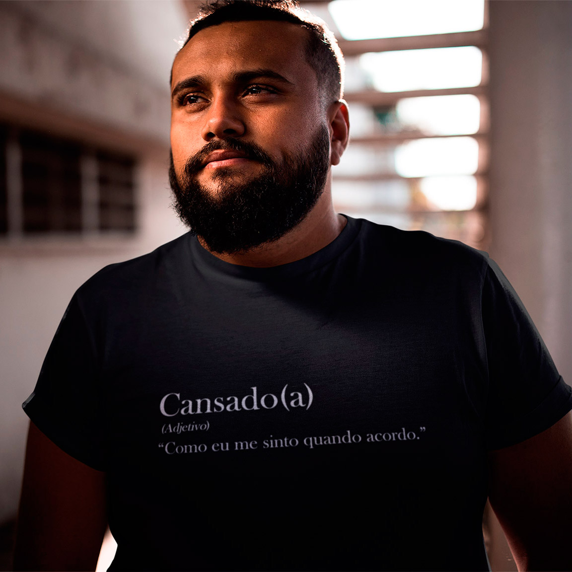 Nome do produto: T-Shirt Cansado Dicionário - Black