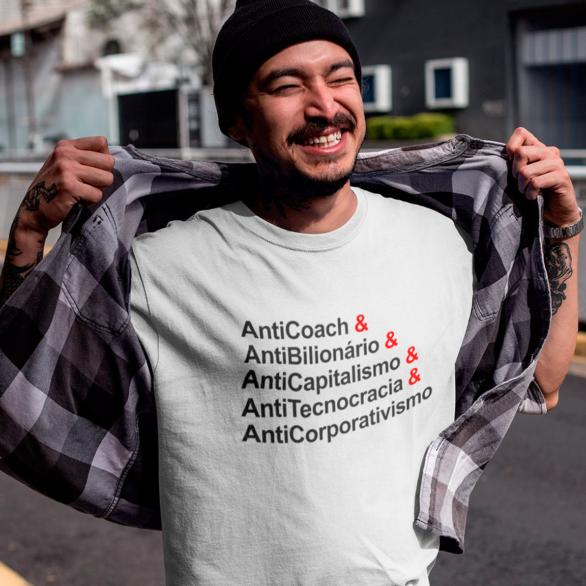 Nome do produto: T-Shirt AntiCapitalismo - White