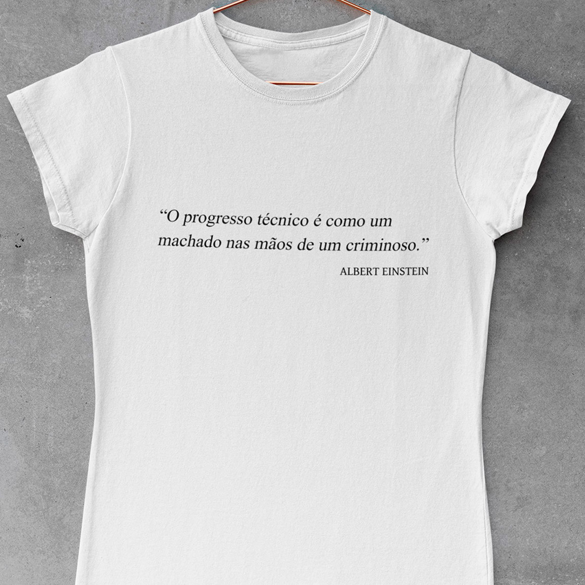 Nome do produto: Baby Look Progresso Técnico - White