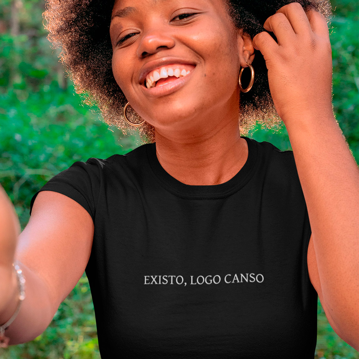 Nome do produto: Baby Look Existo Logo Canso - Black