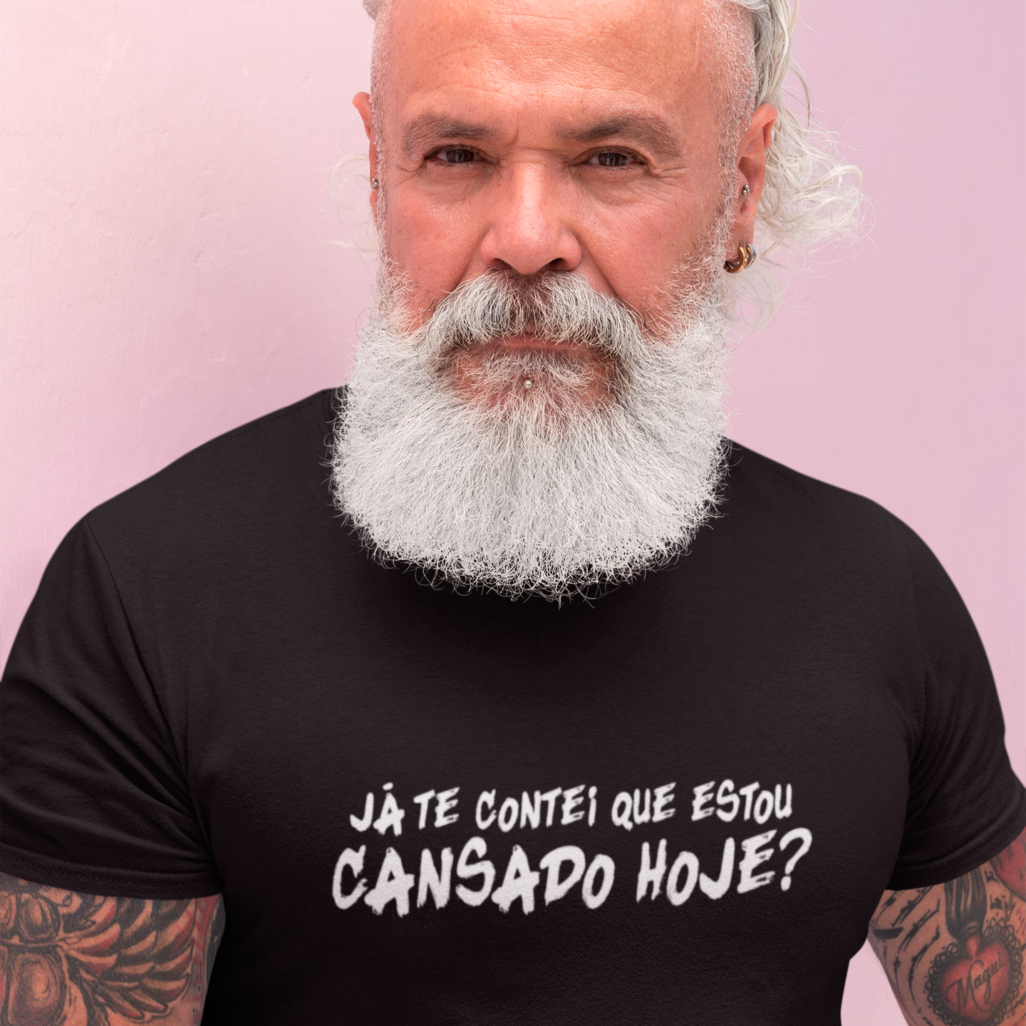Nome do produto: T-Shirt Já Te Contei Que Estou Cansado? - Black