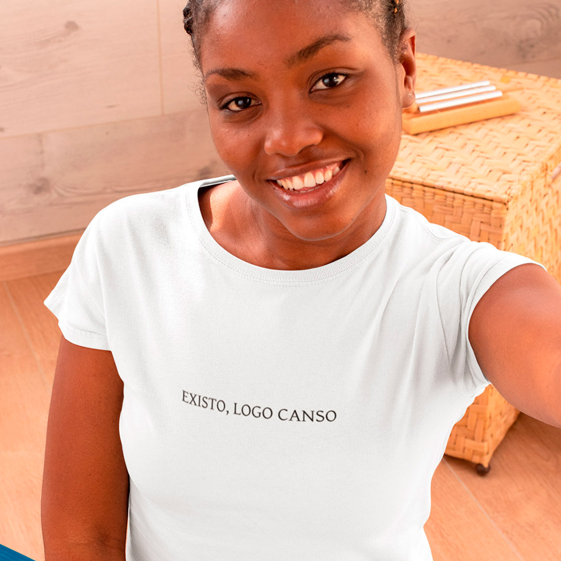 Nome do produto: Baby Look Existo Logo Canso - White