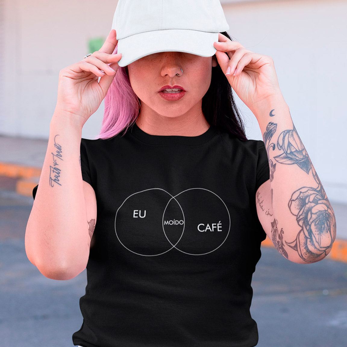 Nome do produto: Baby Look Moído Igual Café - Black