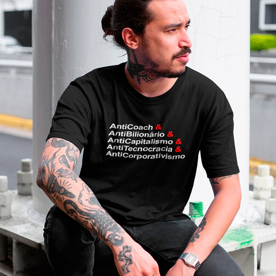 Nome do produto: T-Shirt AntiCapitalismo - Black